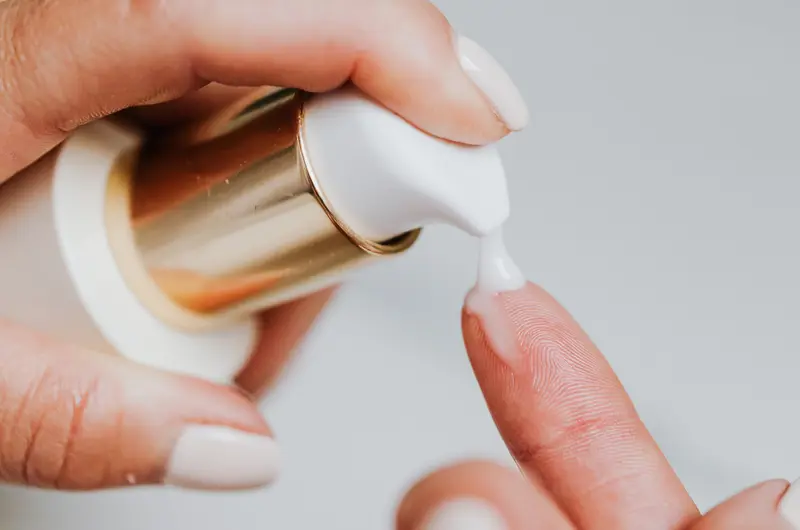 testing-cosmetic-cream-on-finger